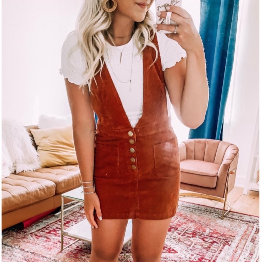 Corduroy Overall Dress
